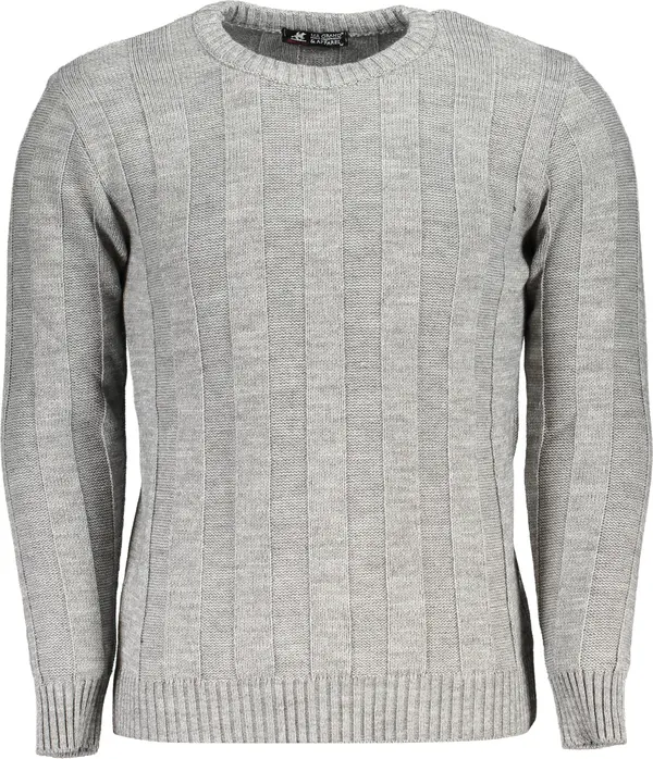 U.S. GRAND Мъжки сив пуловер US Grand Polo