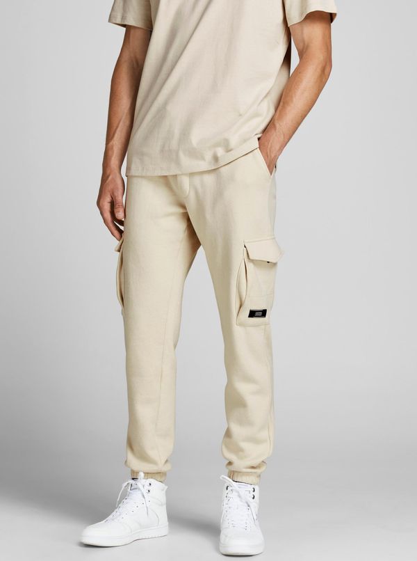 Jack & Jones Мъжки спортен панталон Jack & Jones Beige