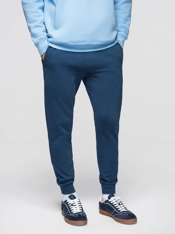 Ombre Мъжки спортен панталон Ombre BASIC - син