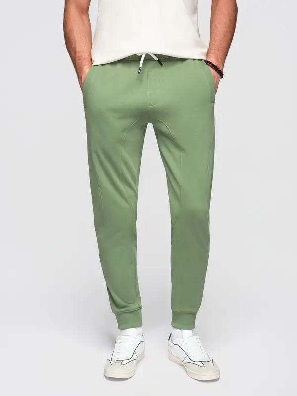 Ombre Мъжки спортен панталон Ombre BASIC - зелен