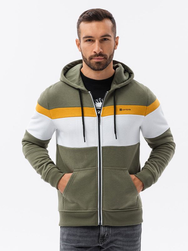 Ombre Мъжки суичър Ombre Color Block