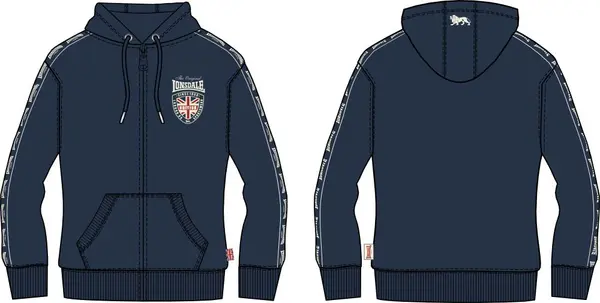 Lonsdale Мъжки суичър с цип Lonsdale