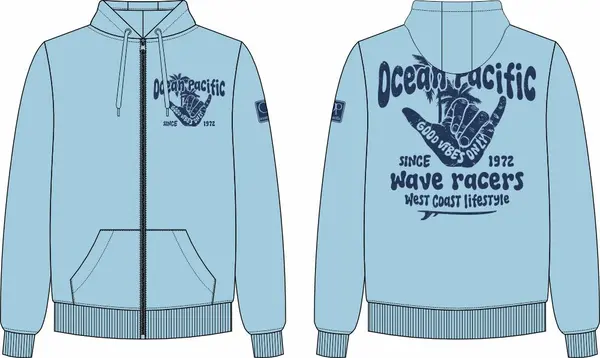 Ocean Pacific Мъжки суичър с цип Ocean Pacific