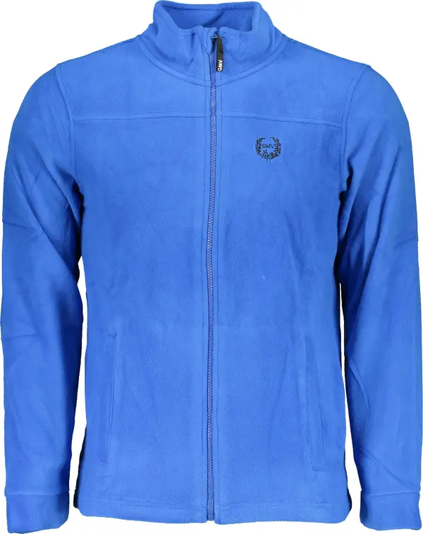 GIAN MARCO VENTURI Мъжки суичър с цип от син полар