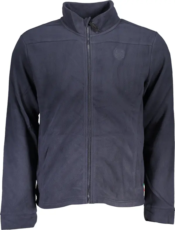 GIAN MARCO VENTURI Мъжки суичър с цип от син полар