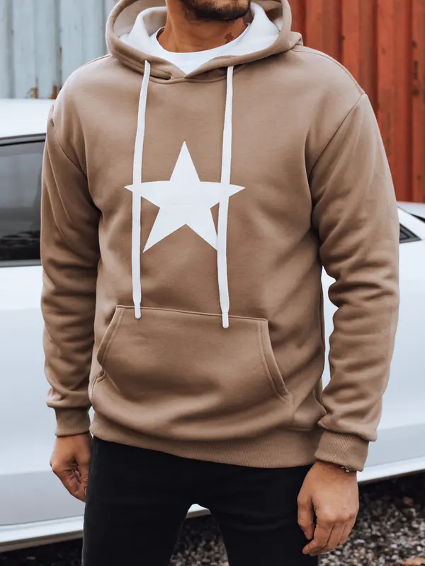 DStreet Мъжки суичър с качулка и звезда
