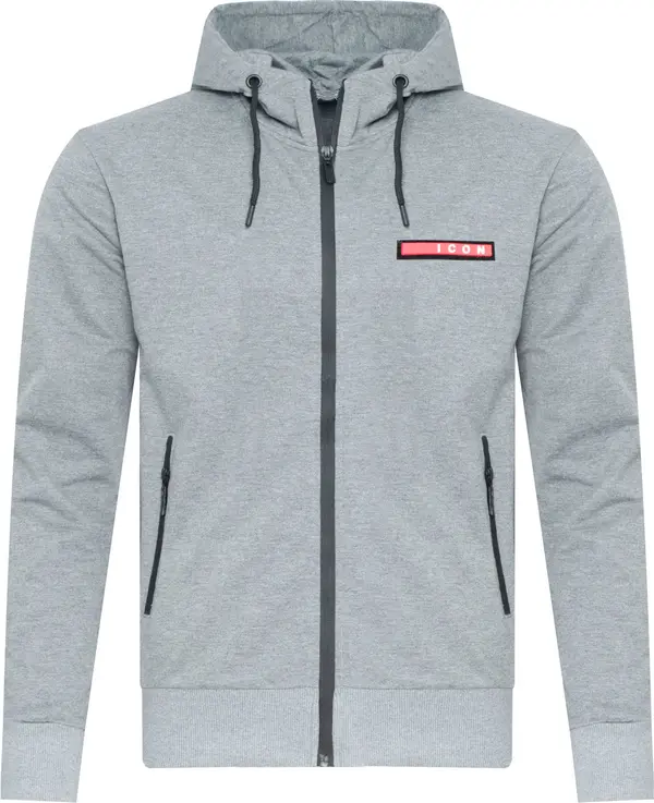 MUST Мъжки суичър с качулка Must, светлосив