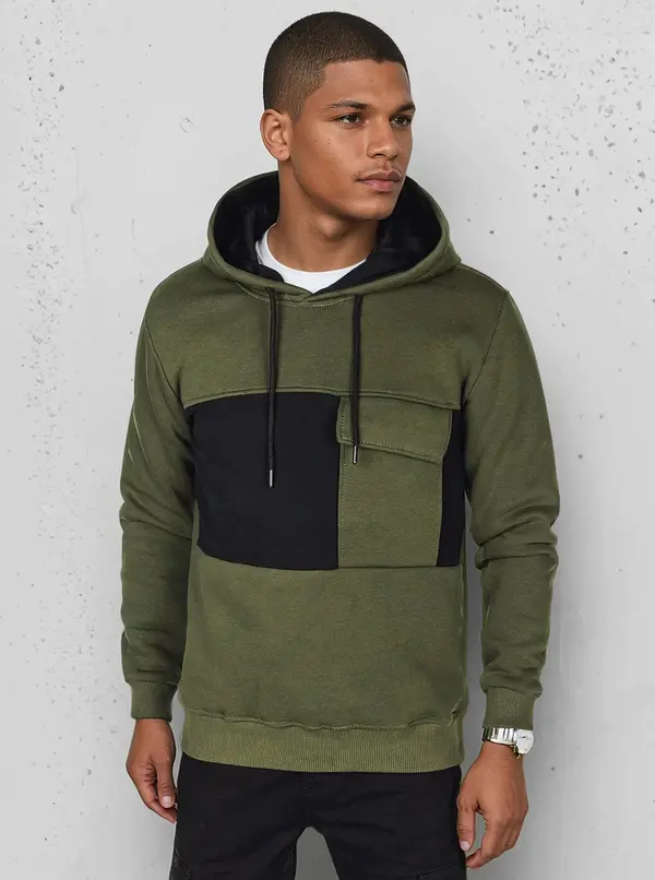 DStreet Мъжки суичър в цвят каки