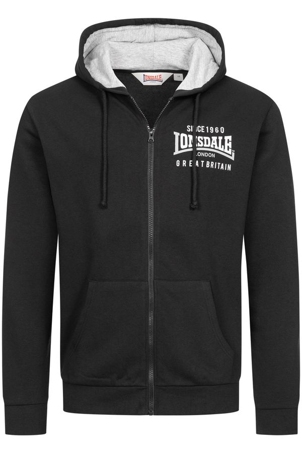 Lonsdale Мъжки суичър. Lonsdale 117425-Black/White/Grey