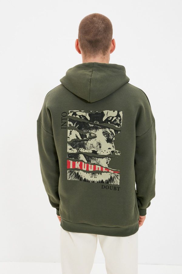 Trendyol Мъжки суичър. Trendyol Printed