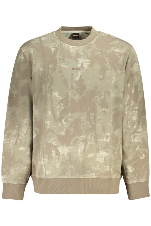 Boss Мъжки суитшърт BOSS без цип кафяв