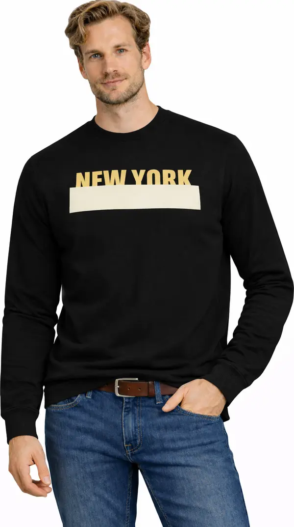 JUMPER Мъжки суитшърт Jumper 202176 Черен