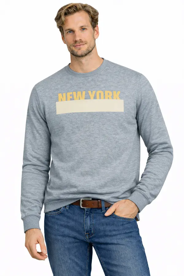 JUMPER Мъжки суитшърт Jumper 202176 сив