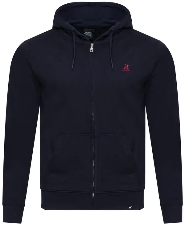 U.S. GRAND POLO EQUIPMENT & APPAREL Мъжки суитшърт с цип US Grand Polo