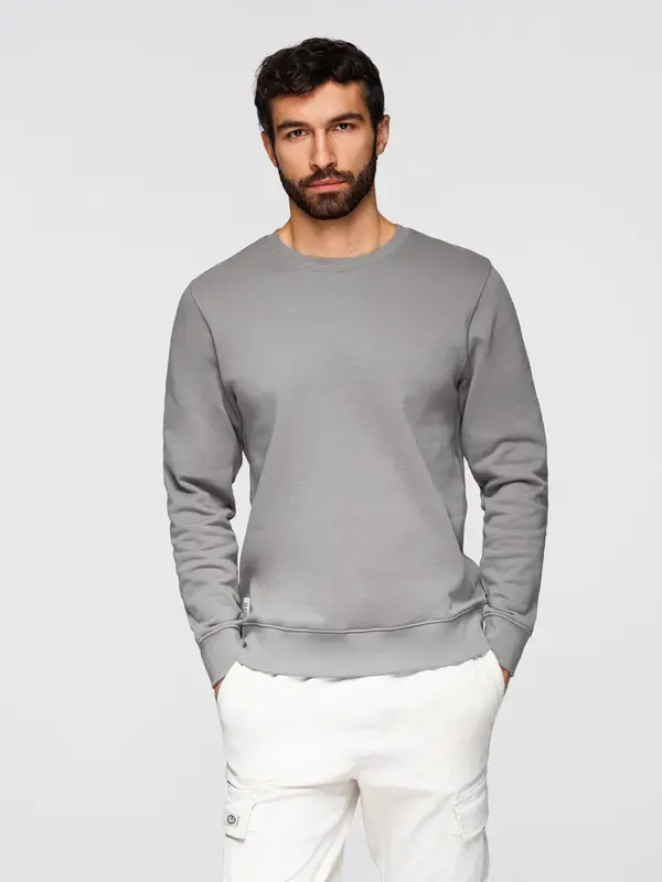 Ombre Мъжки суитшърт с кръгло деколте OMBRE BASIC