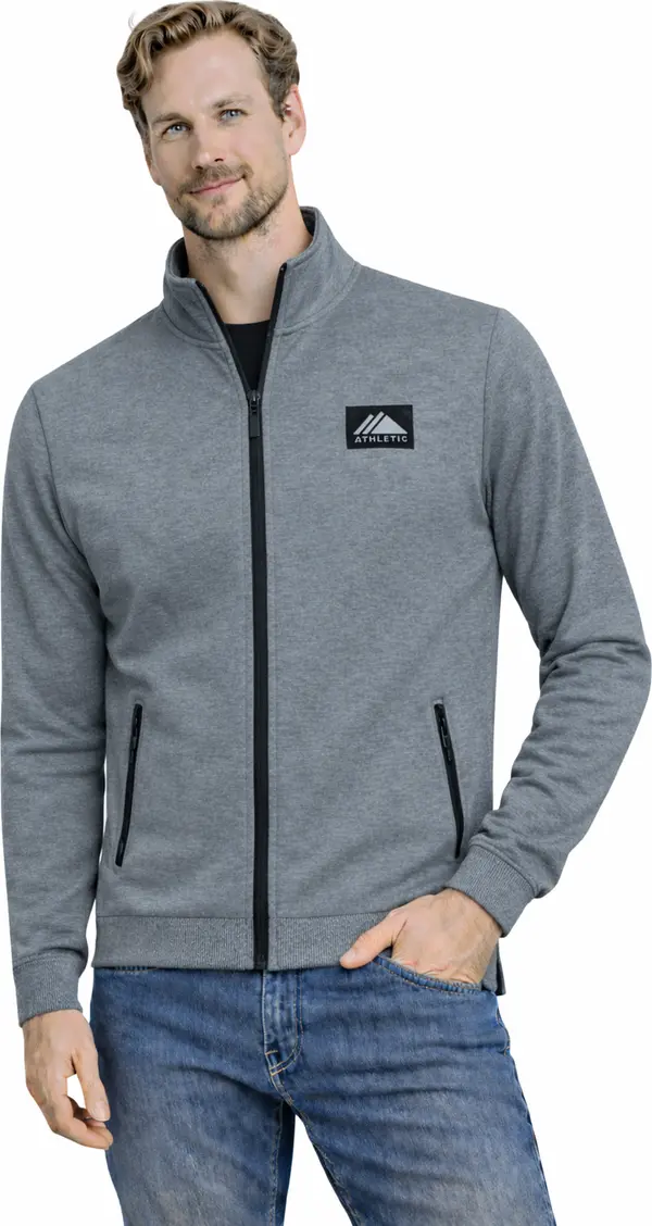 MUST Мъжки суитшърт с поло яка Must - B175 сив