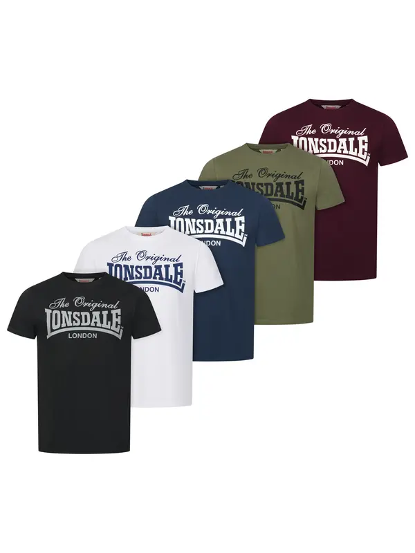 Lonsdale Мъжки тениски, 5 PACK Lonsdale