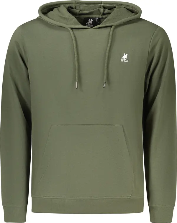 U.S. GRAND Мъжки зелен суичър с качулка