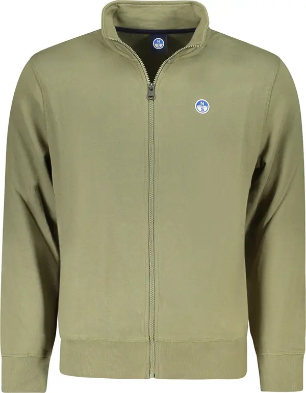 North Sails Мъжки зелен суитшърт с цип North Sails