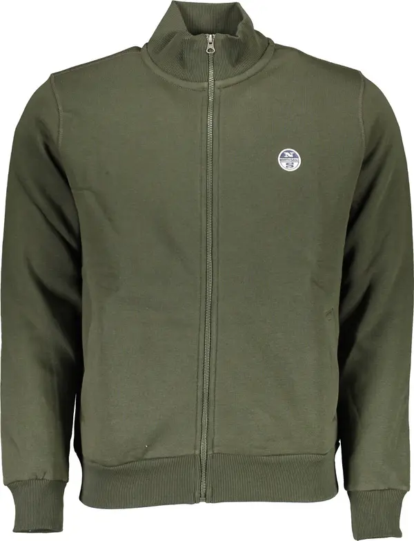 North Sails Мъжки зелен суитшърт с цип NORTH SAILS