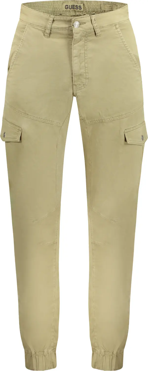 GUESS JEANS Мъжки зелени панталони с джобове GUESS