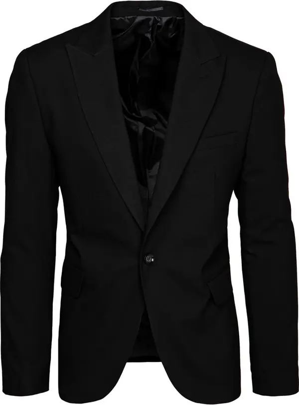 DStreet Мъжко черно едноредно яке