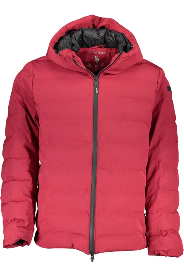 US Polo Assn Мъжко червено зимно яке US Polo
