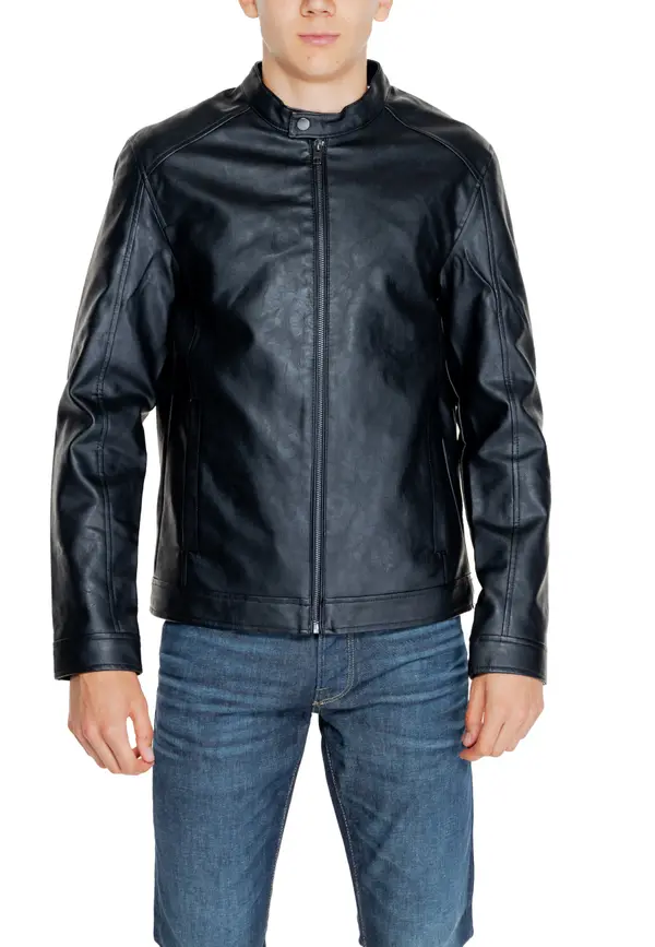 Jack & Jones Мъжко кожено яке Jack &amp; Jones