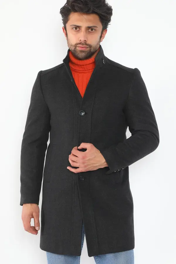 dewberry Мъжко палто Dewberry антрацит