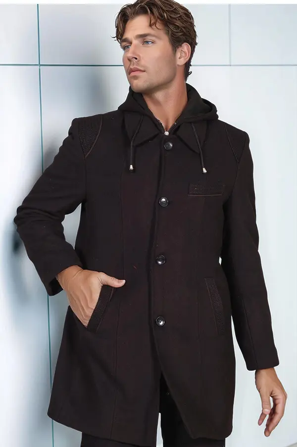dewberry Мъжко палто Dewberry черно