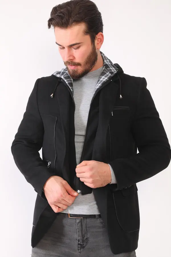 dewberry Мъжко палто Dewberry черно