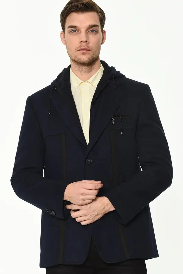 dewberry Мъжко палто Dewberry, тъмносиньо