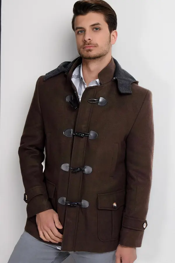 dewberry Мъжко палто, кафяво