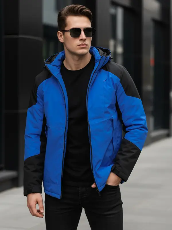 DStreet Мъжко синьо зимно яке