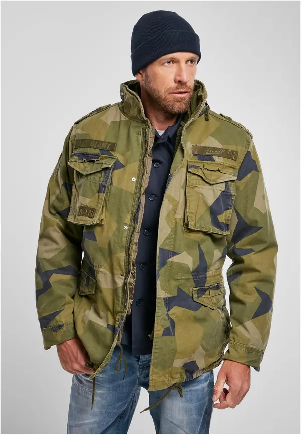Brandit Мъжко яке  Urban Classics M-65 Giant Swedisch Camo