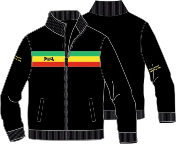 Lonsdale Мъжко яке за тренировки с прилепнала кройка Lonsdale