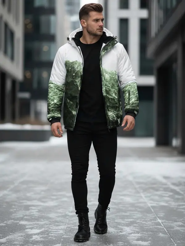 DStreet Мъжко зимно яке с качулка