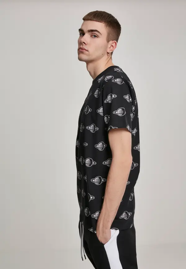 Mister Tee NASA Planet Black T-Shirt