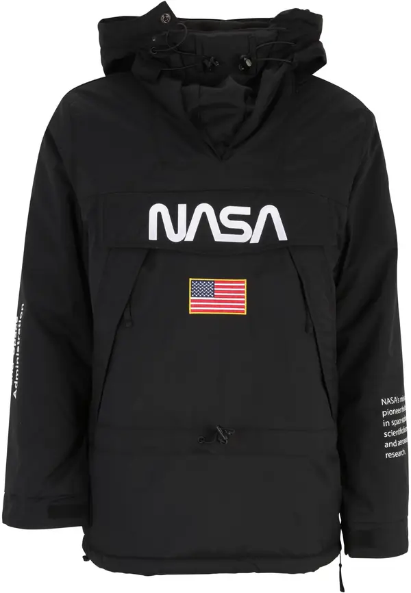 Mister Tee NASA Windbreaker Black