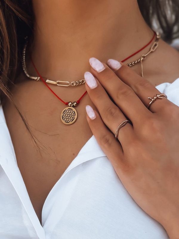 DStreet Naszyjnik SIESTA czerwony Dstreet