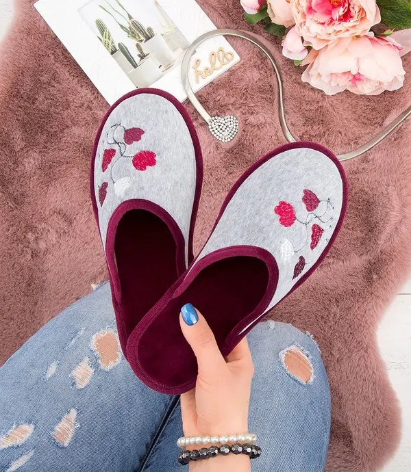 Natural Style Natural Style Women's Slippers NS-085 Purple-Gray