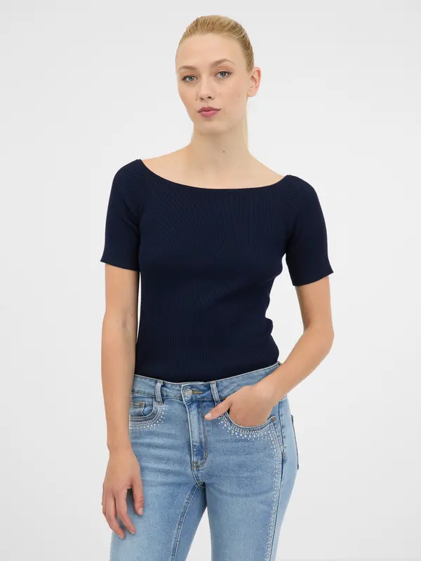 Orsay Navy blue T-shirt ORSAY - Women's