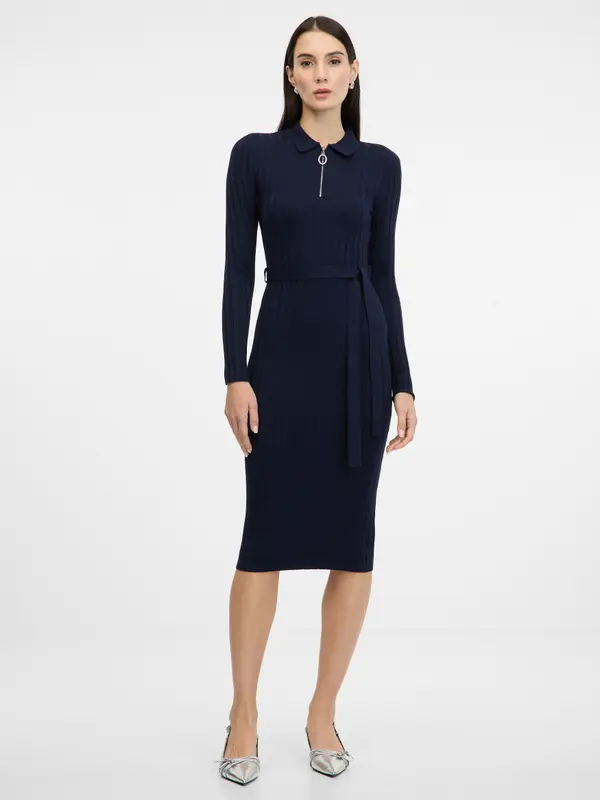 Orsay Navy Blue Women's Midi Dress ORSAY - Women's