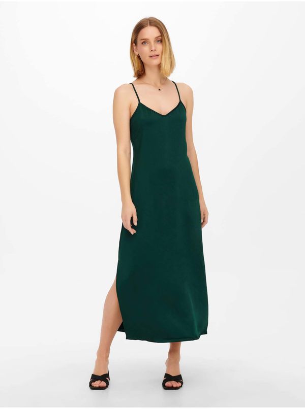 JDY Navy green basic maxi dress with straps JDY Ruby