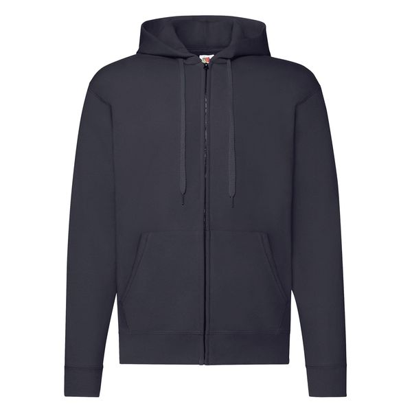 Fruit of the Loom Navy Zippered Hoodie Classic Fruit of the Loom