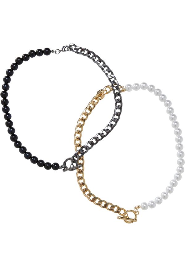 Urban Classics Accessoires Necklace 2-pack - gold/gunmetal