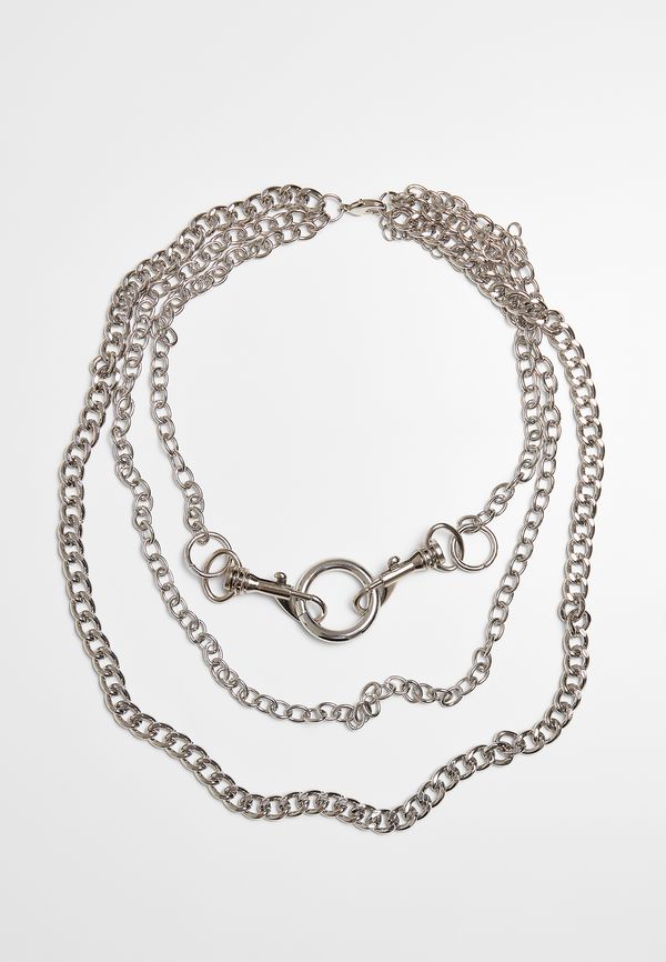 Urban Classics Accessoires Necklace with carabiner - silver color