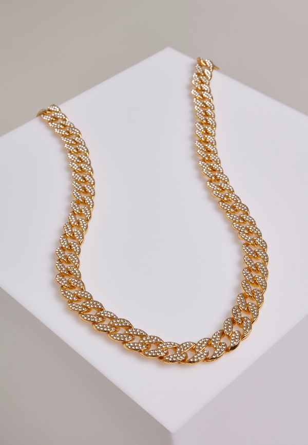 Urban Classics Accessoires Necklace with rhinestones - golden colors