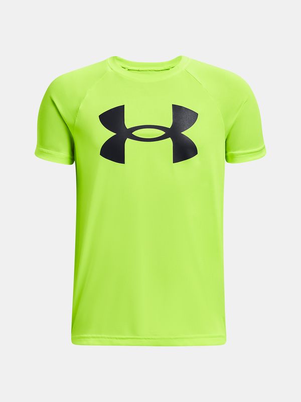 Under Armour Neon green boys' T-shirt Under Armour UA Tech Twist SS