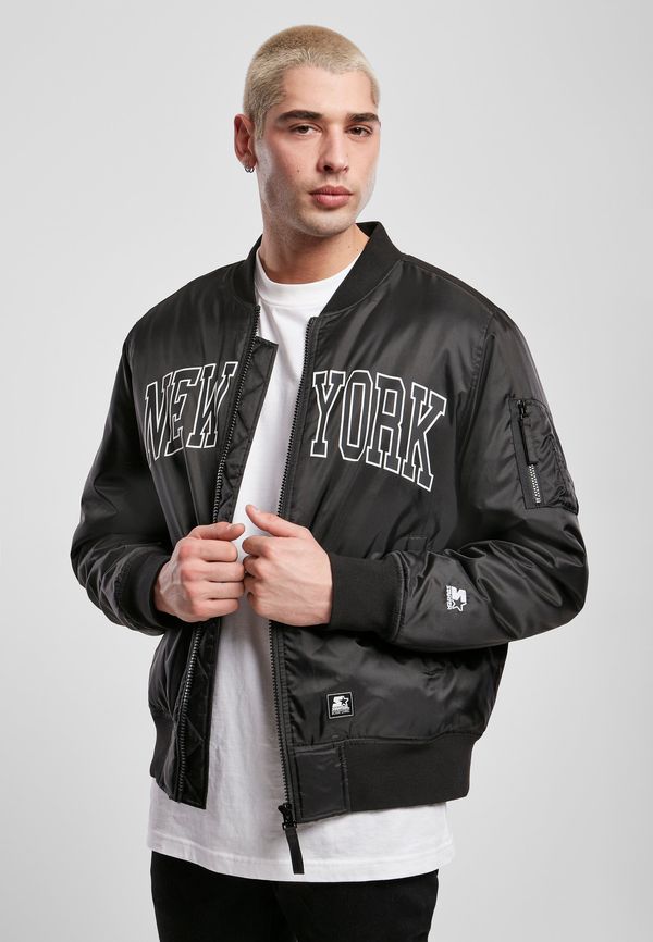 Starter Black Label New York Bomber Jacket Black Starter Jacket